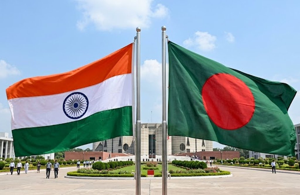 India-Bangladesh Flags